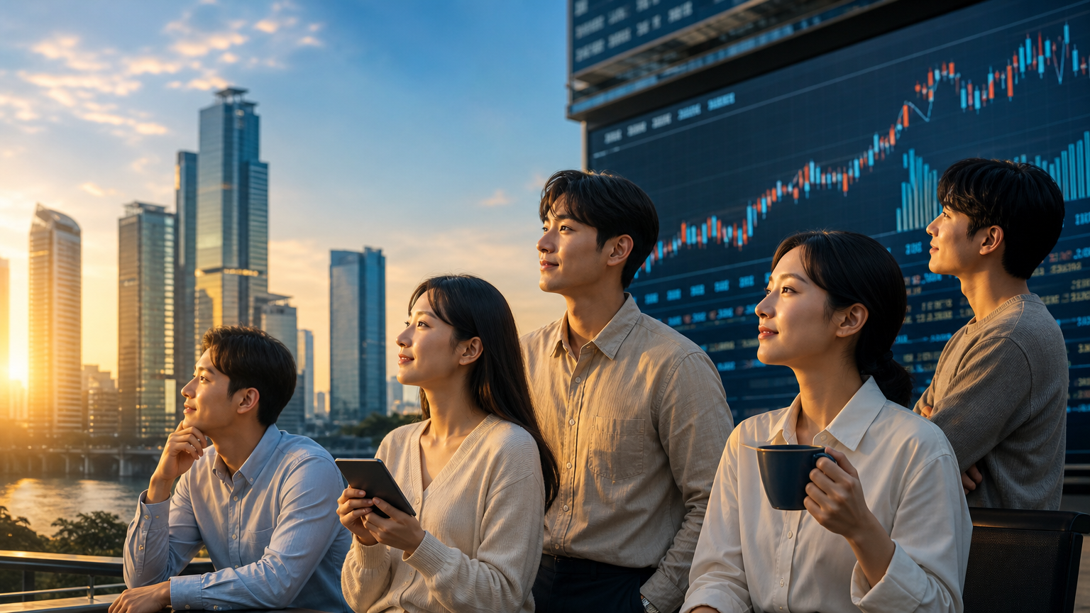 오늘의 글로벌 증시 카드뉴스 결론 이미지 — 오늘 글로벌 증시의 핵심은 반도체·해외투자 기회와 금리·레버리지 리스크의 교차다. 삼성전자는 3분기 영업이익