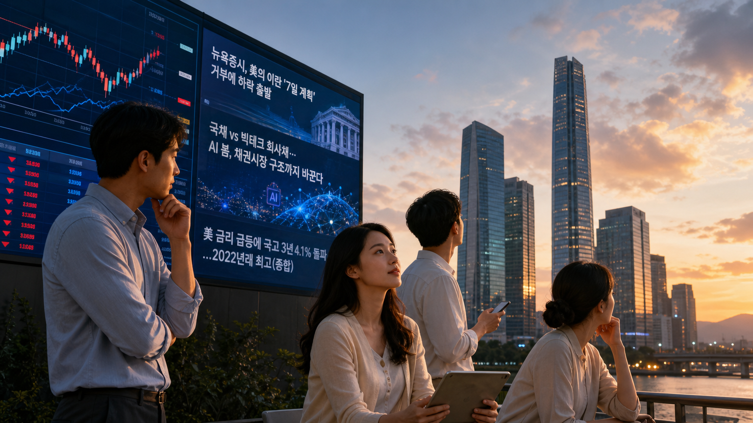 오늘의 글로벌 증시 카드뉴스 결론 이미지 — 반도체 후공정 증설과 조선업 수주 랠리가 오늘 증시의 핵심 기회로 부각됐다. 삼성전기와 TSMC가 나란히 대