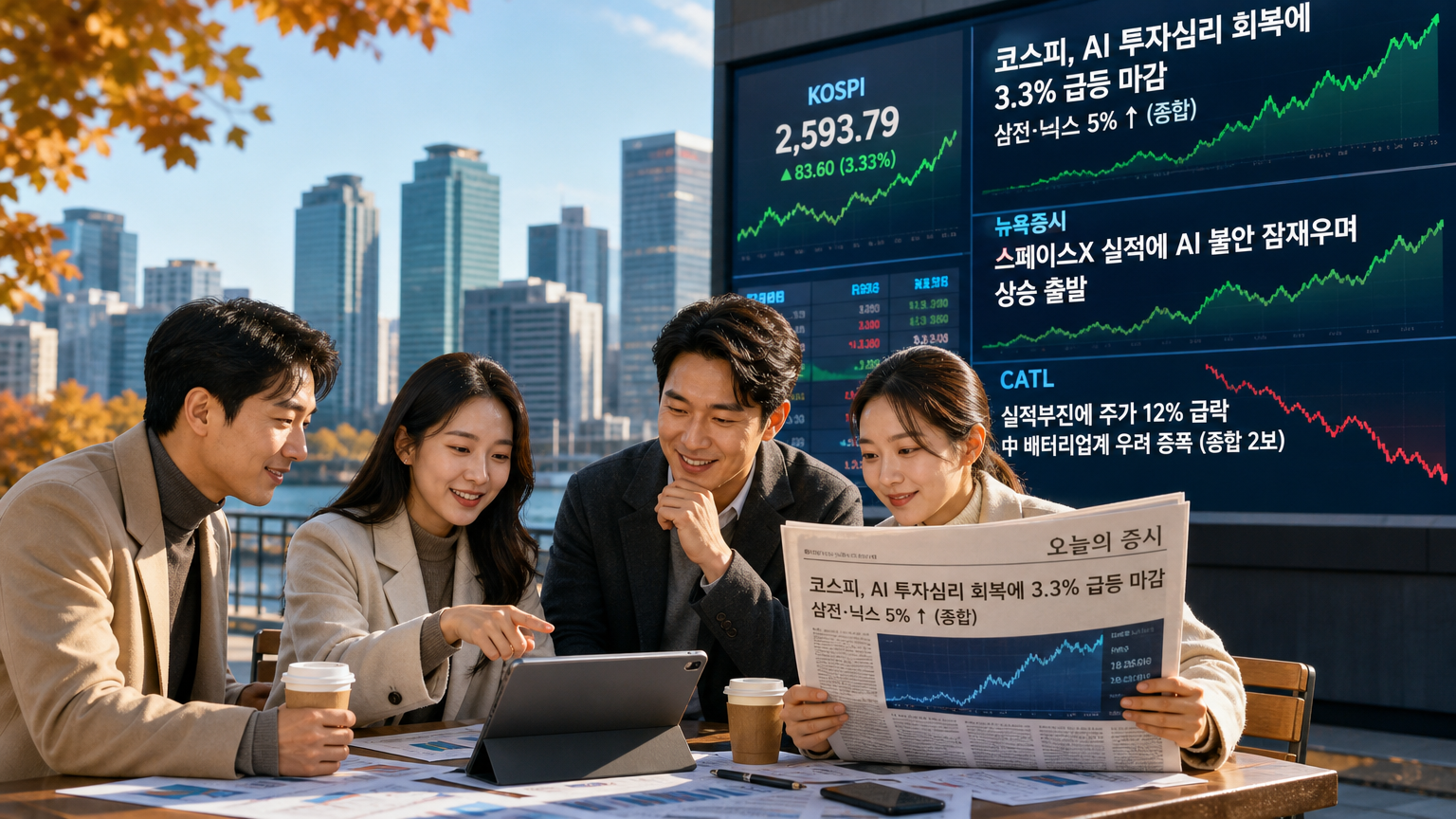 오늘의 글로벌 증시 카드뉴스 중간 이미지 — 21일 국내 증시는 매수 사이드카가 발동될 정도로 크게 반등하며 전날 급락분을 상당 부분 되돌렸다. SK하이
